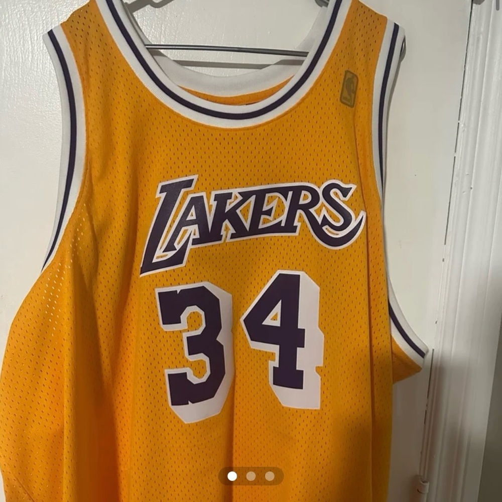 Mitchell & Ness Lakers Gold Jersey